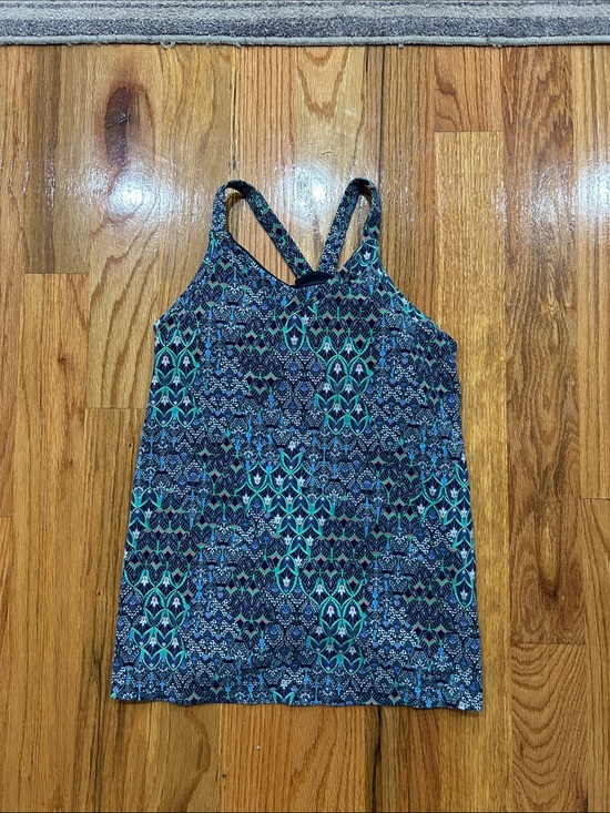 Patagonia Tops - Patagonia Blue and Teal Patterned Racerback Tank